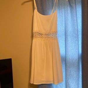 Short white dress